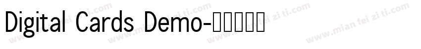 Digital Cards Demo字体转换